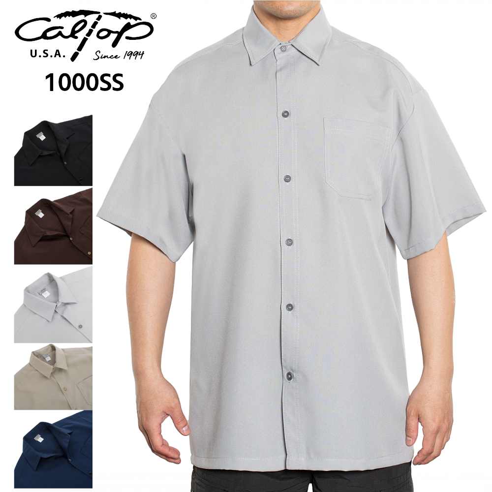 CALTOP キャルトップ #1000 S/S 半袖シャツ オンブレ ソリッドカラー