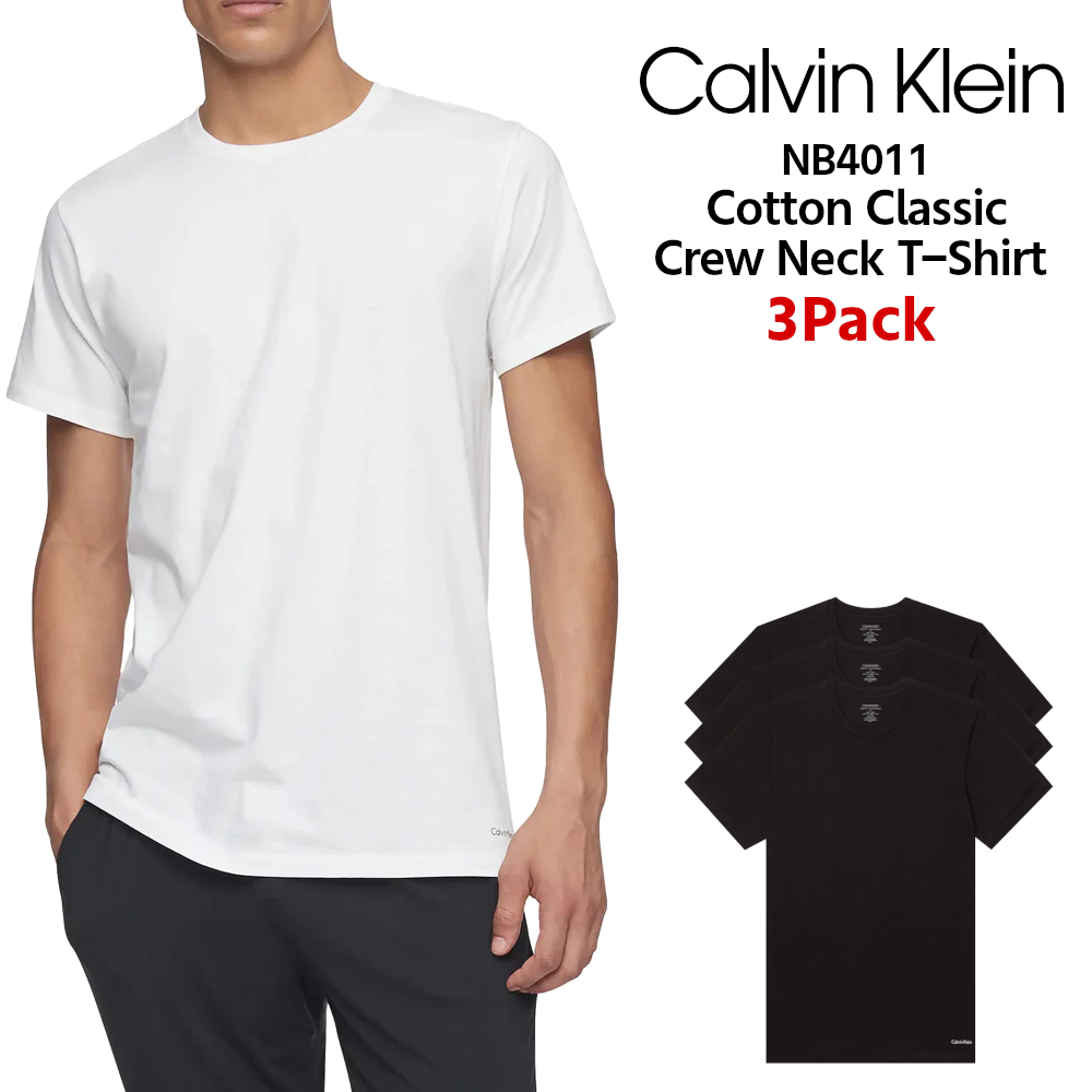 Calvin Klein 半袖Tシャツ 3枚セット NB4011 【カルバンクライン】