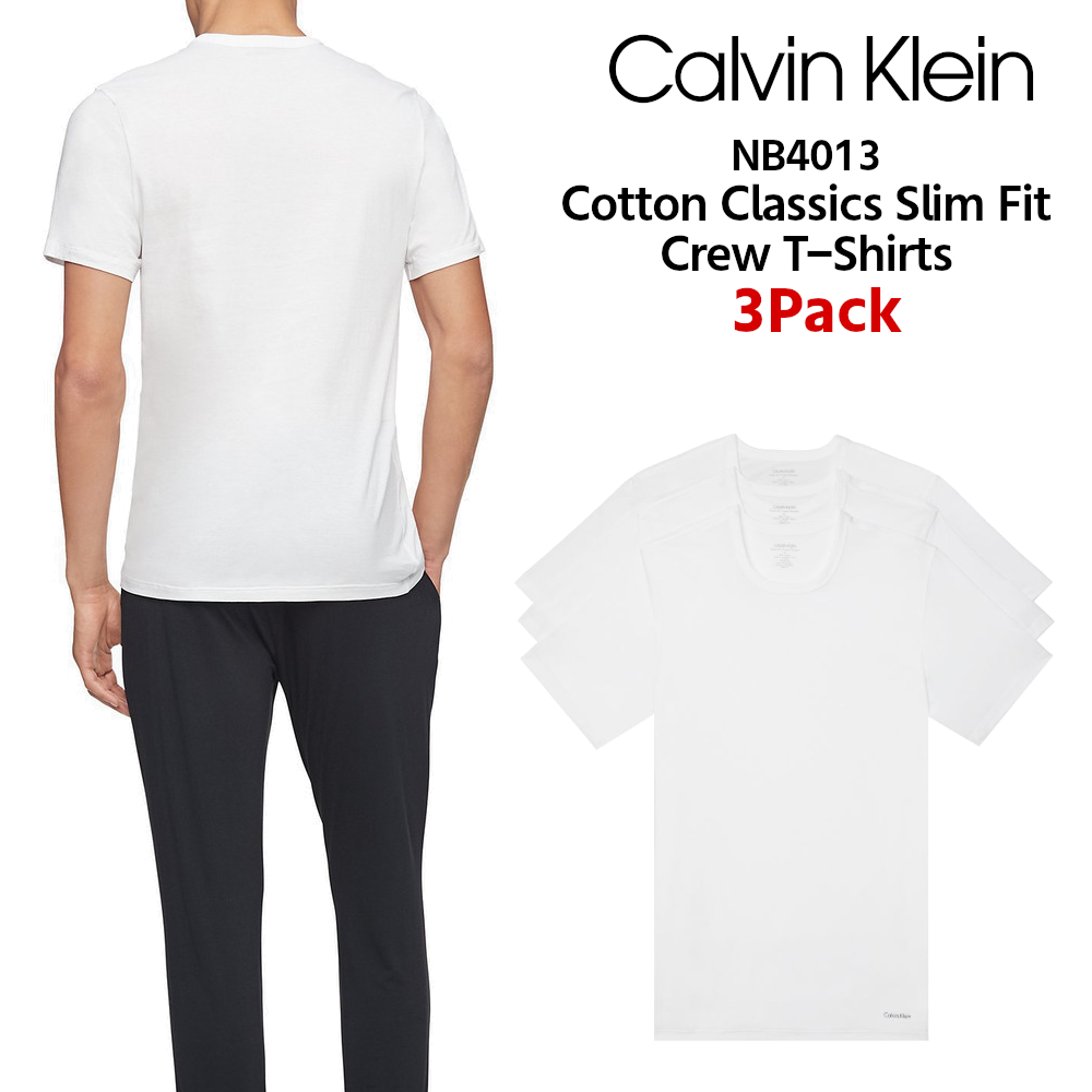 Calvin Klein 半袖Tシャツ 3枚セット NB4013 【カルバンクライン】