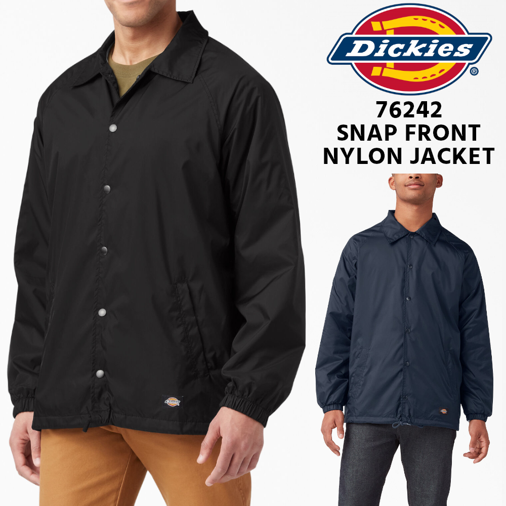 DICKIES コーチ ジャケット / SNAP FRONT NYLON JACKET【ディッキーズ】76-242