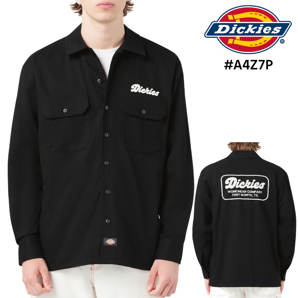 DICKIES ディッキーズ 長袖ワークシャツ #A4Z7P Lewistown Long Sleeve Work Shirt (USAライン)