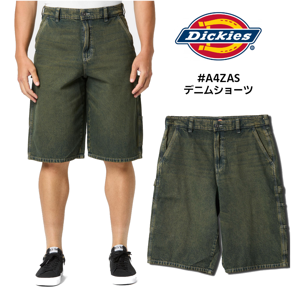 DICKIES デニムショーツ #A4ZAS Loose Denim Painter Short