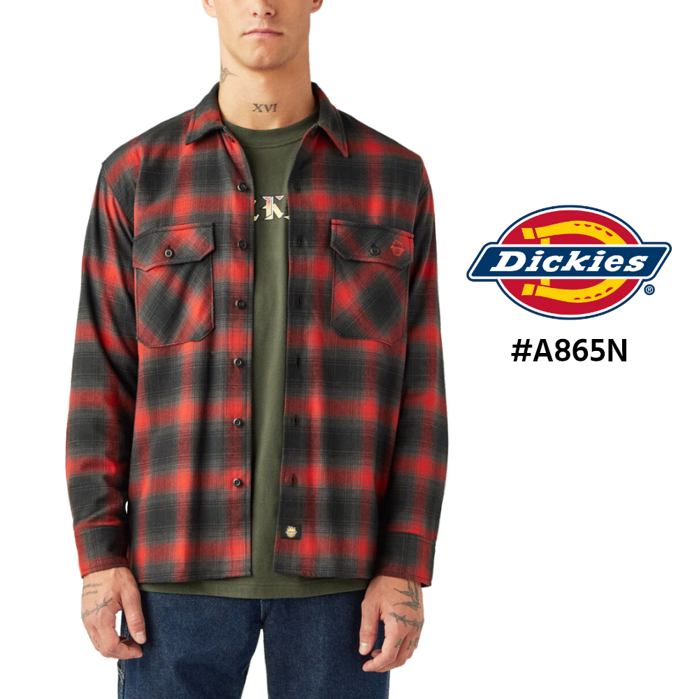 DICKIES ディッキーズ×スピットファイア 長袖フランネルシャツ #A865N Dickies X Spitfire (USAライン)