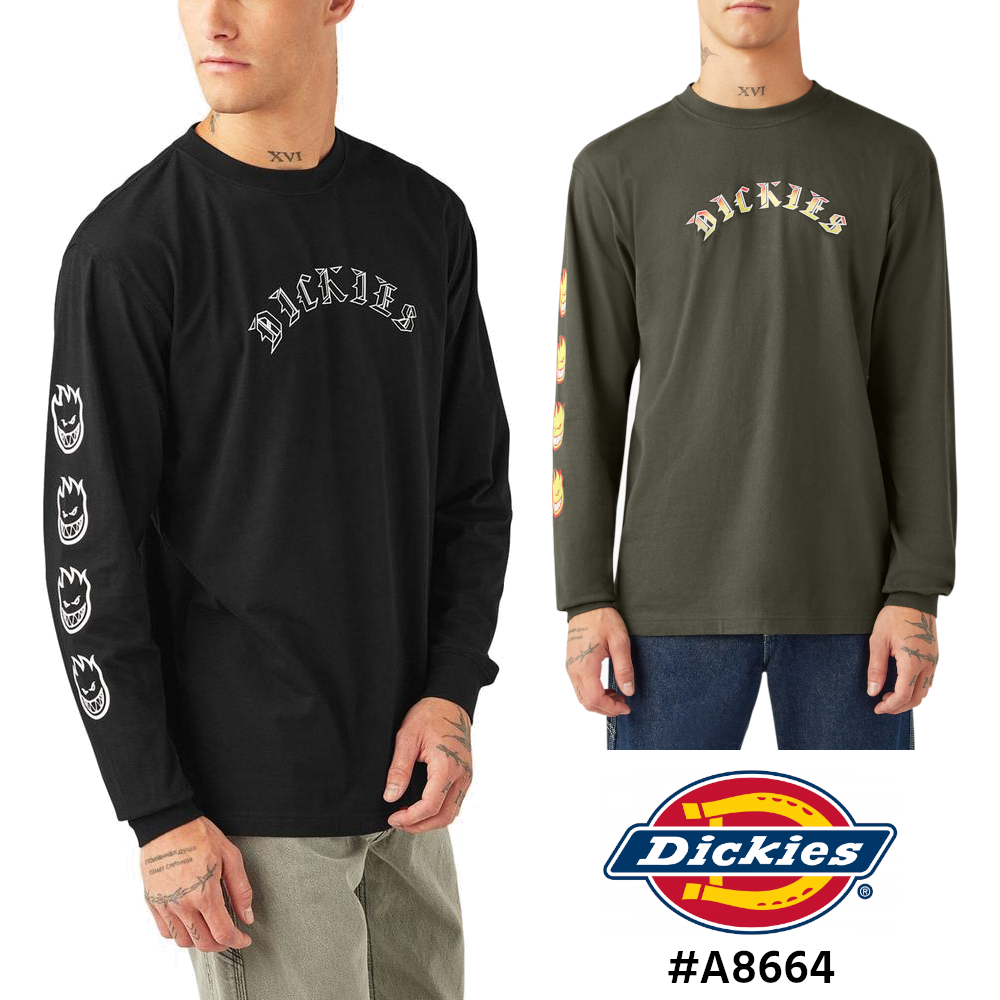 DICKIES ディッキーズ×スピットファイア 長袖Tシャツ #A8664 Dickies X Spitfire (USAライン)
