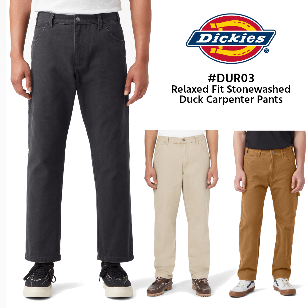 DICKIES ディッキーズ カーペンターパンツ #DUR03 Stonewashed Duck Carpenter Pants (USAライン)