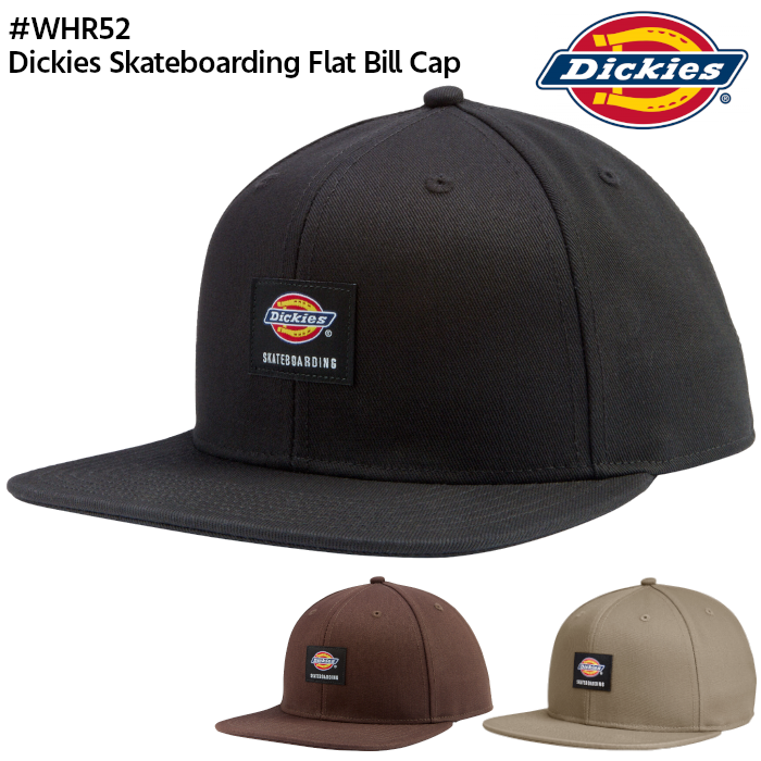 DICKIES キャップ / Skateboarding Flat Bill Cap WHR52 ディッキーズ