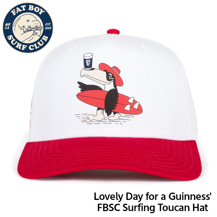 Fat Boy Surf Club キャップ /  'Lovely Day for a Guinness' FBSC Surfing Toucan Hat ファットボーイサーフクラブ
