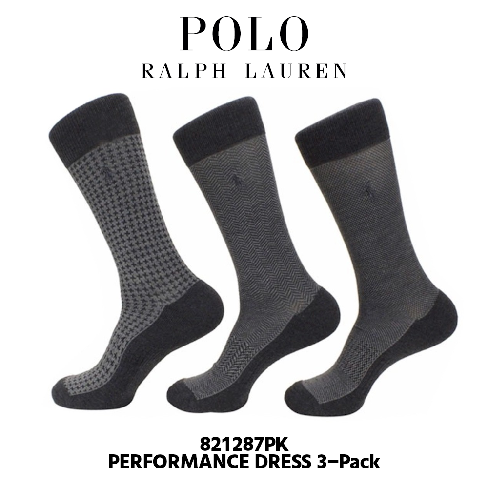 POLO RALPH LAUREN  靴下 3足セット クルーソックス 821287PK 【ポロラルフローレン】