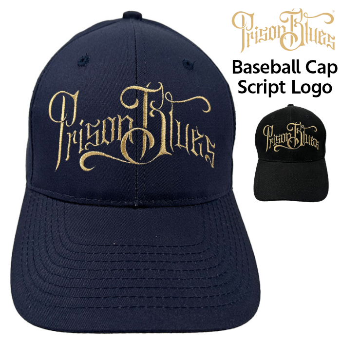 PRISON BLUES ベースボールキャップ スクリプトロゴ Script Logo Baseball Cap プリズンブルース