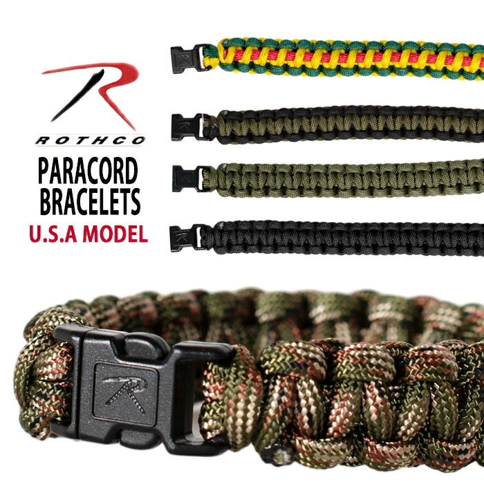 ROTHCO【ロスコ】パラコード ブレスレット　Two-Tone Paracord Bracelet