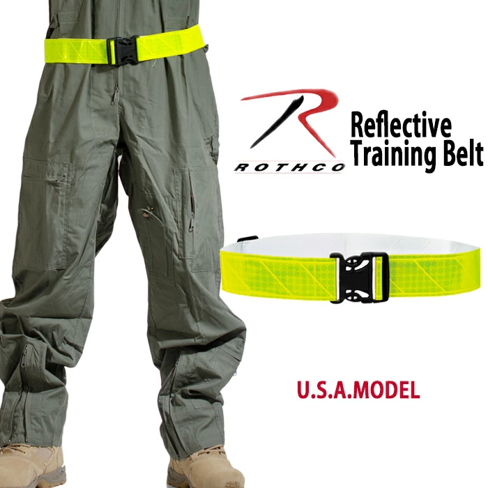 ROTHCO ロスコ  反射ベルト #6037 Reflective Elastic PT Physical Training Belt