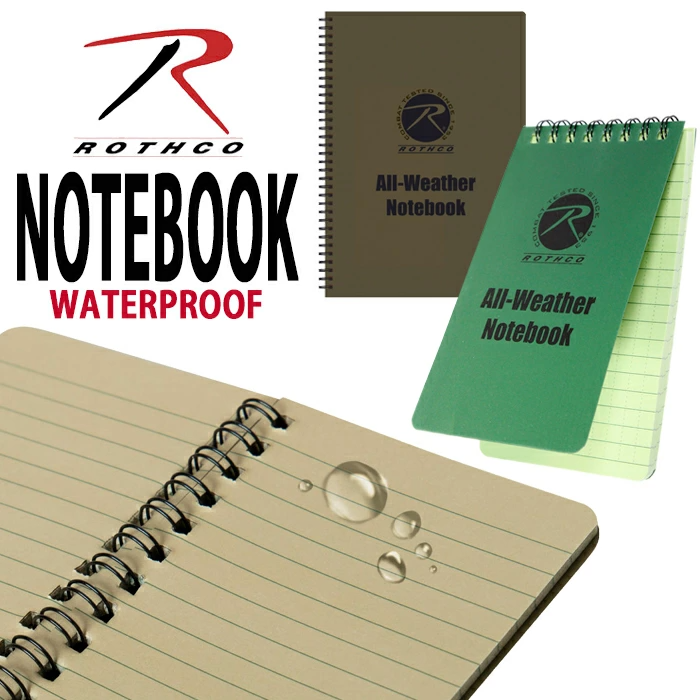 ROTHCO【ロスコ】防水ノート　All-Weather Waterproof Notebook