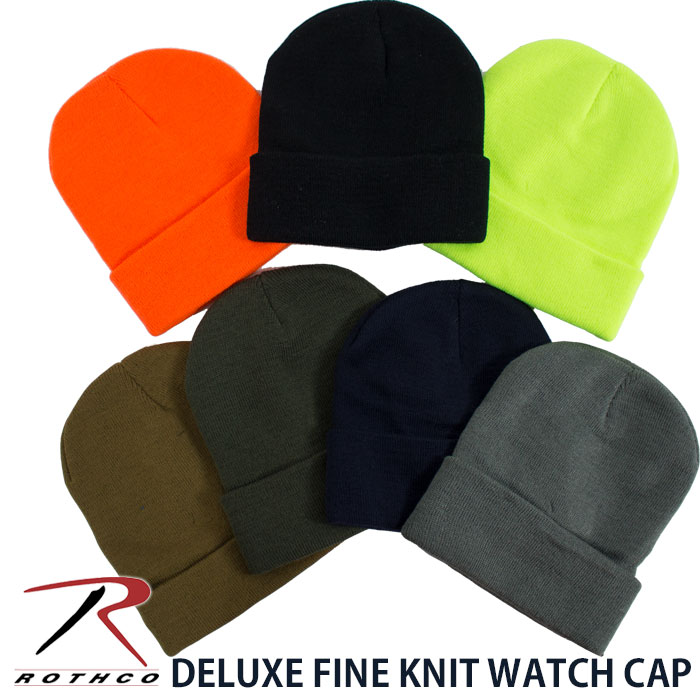 ROTHCO【ロスコ】ニット帽子 折り返しタイプ 9色　Deluxe Fine Knit Watch Cap