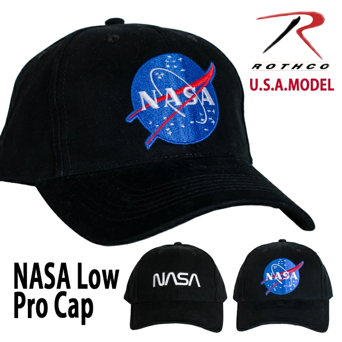 ROTHCO【ロスコ】NASA キャップ　NASA Worm Logo Low Profile Cap