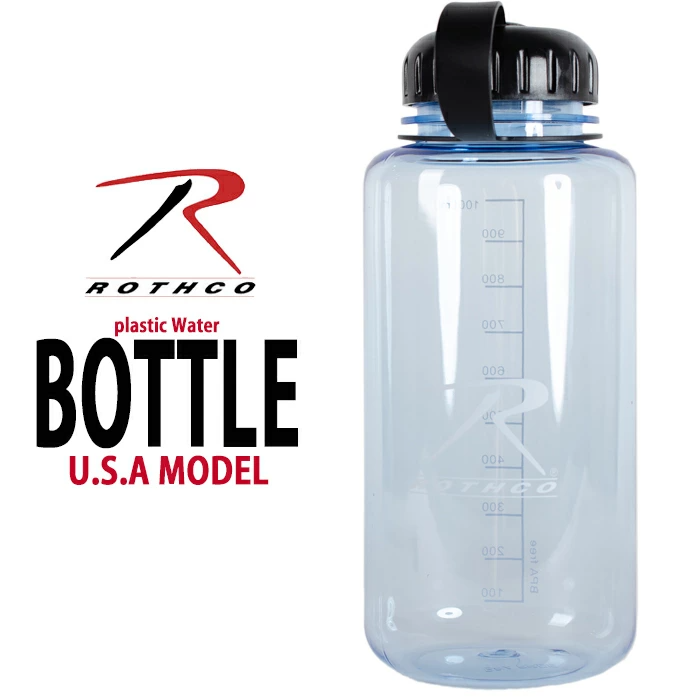 ROTHCO【ロスコ】水筒 クリアウォーターボトル #2113　Water Bottle