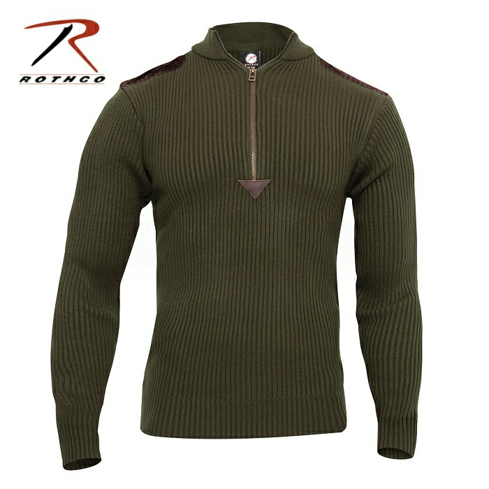 ROTHCO（ロスコ） 1/4 ジップ セーター #3370 Quarter Zip Acrylic Commando Sweater