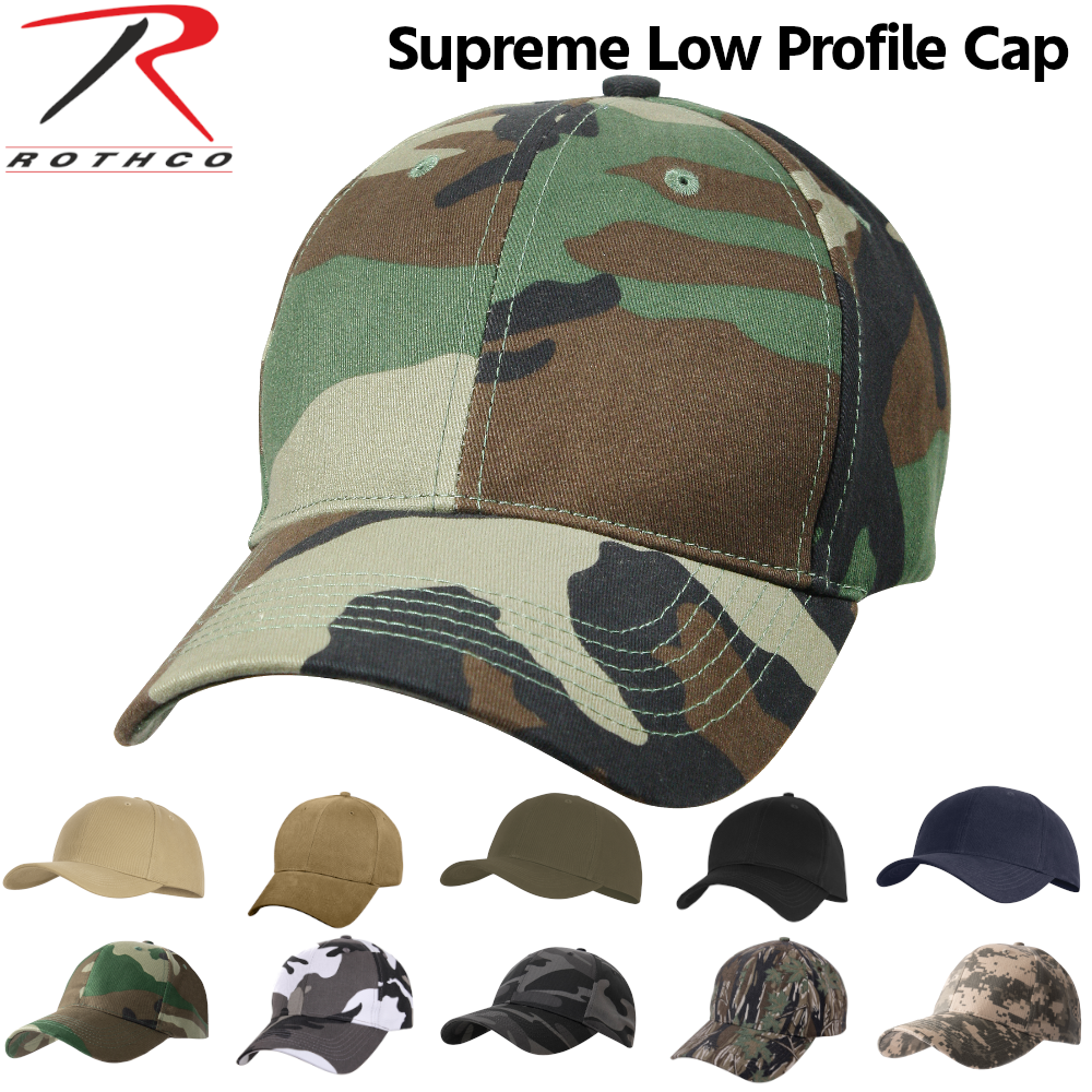 ROTHCO ロスコ カモ柄&ソリッドカラー キャップ Supreme Low Profile Cap