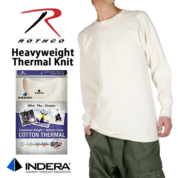 ROTHCO【ロスコ】サーマル長袖Tシャツ ヘビーウェイト #6448　Heavyweight Thermal Knit Underwear Top