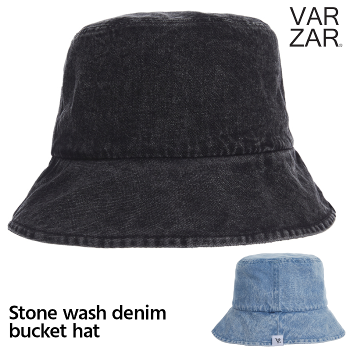 VAZAR バザール ストーンウォッシュ デニム バケットハット 韓国 Stone wash denim bucket hat