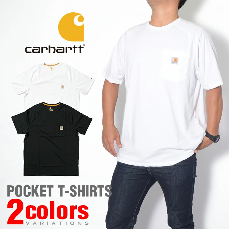 CARHARTT【カーハート】ドライTシャツ ワンポイントロゴ #100410　DRY T-shirt