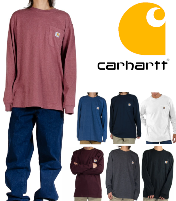 CARHARTT　(カーハート)　#K126　長袖Tシャツ　(ポケット付き)