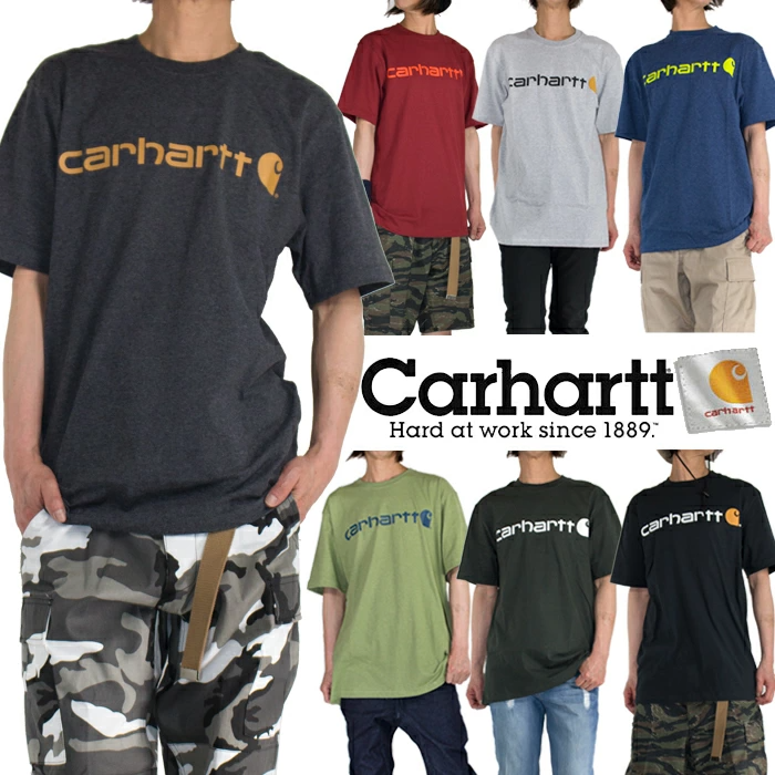 CARHARTT　(カーハート)　#K195　ロゴ　プリント　半袖Tシャツ