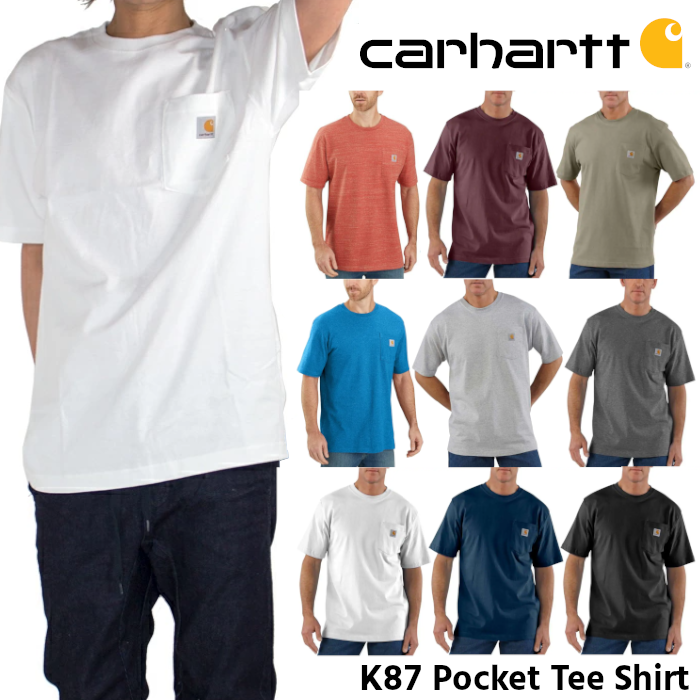 CARHARTT　(カーハート)　#K87　Tシャツ　(ポケット付き)