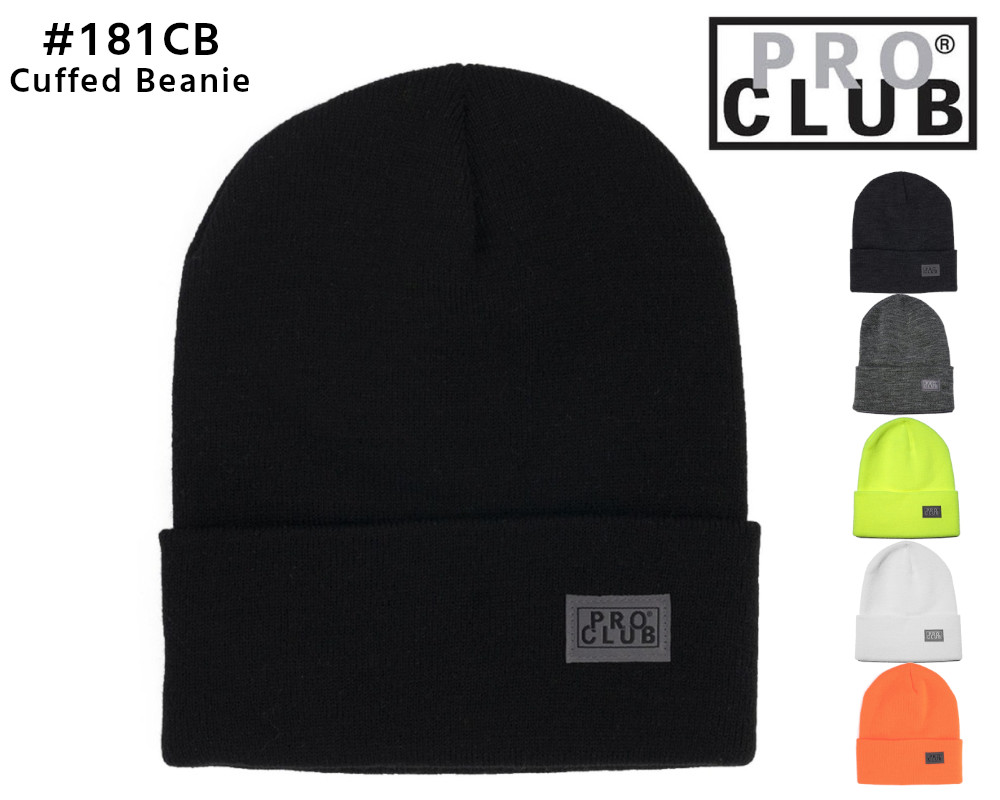 PROCLUB #181CB ニットキャップ 折返し Pro Club Men's Cuffed Beanie プロクラブ