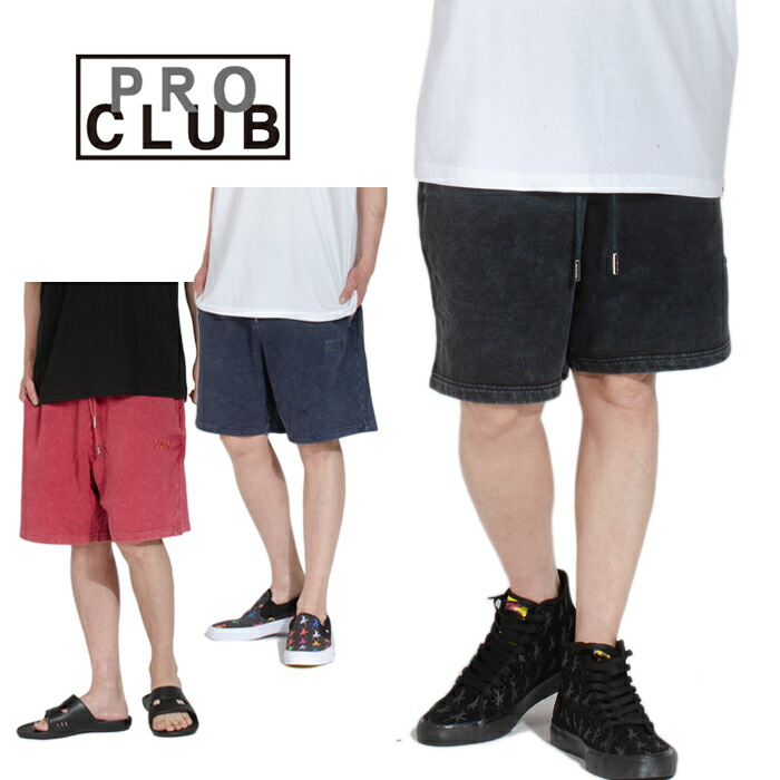 PROCLUB #21PC0402 スウェット ハーフパンツ テーパード ミネラルウォッシュ加工 プロクラブ
